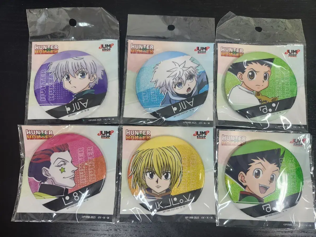 ジャンプショップハンターハンターグリッター缶バッジ VOL.5